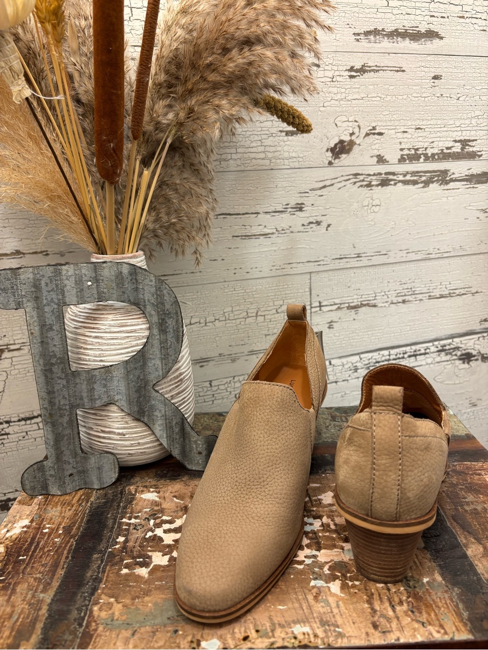 Lucky Brand Slip-On Loafers in Taupe